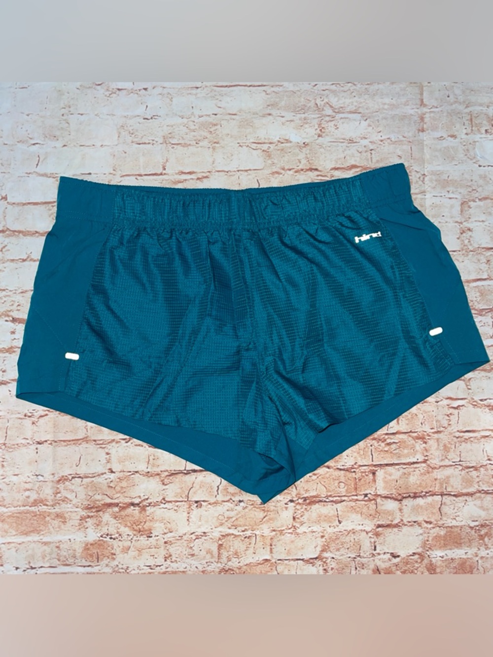 Hind Teal Athletic Running Shorts w Built in Liner & Drawstring Waist